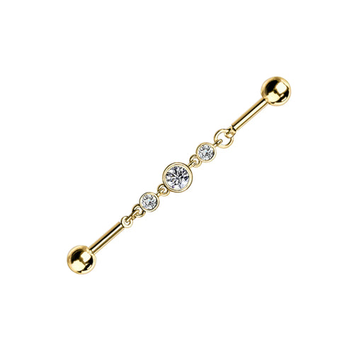 Industrial Barbell Unique Piercing Cushionblue
