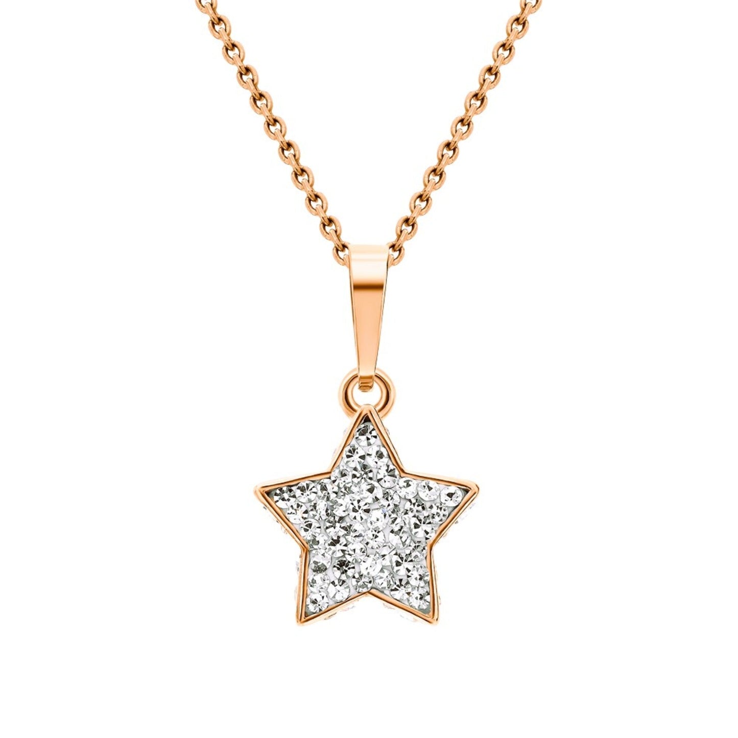 14k Gold Hip Hop Star Necklace Cushionblue
