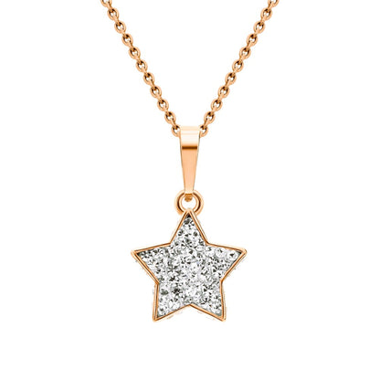14k Gold Hip Hop Star Necklace Cushionblue