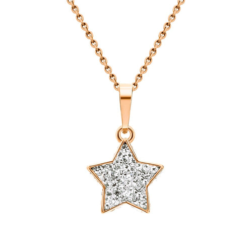 14k Gold Hip Hop Star Necklace Cushionblue