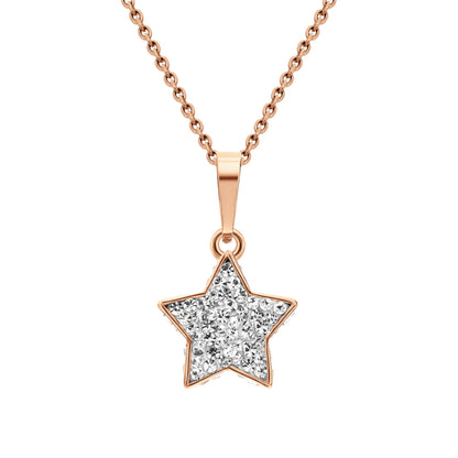 14k Gold Hip Hop Star Necklace Cushionblue
