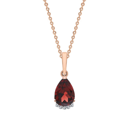 14Kt Gold Amethyst Teardrop Necklace Cushionblue