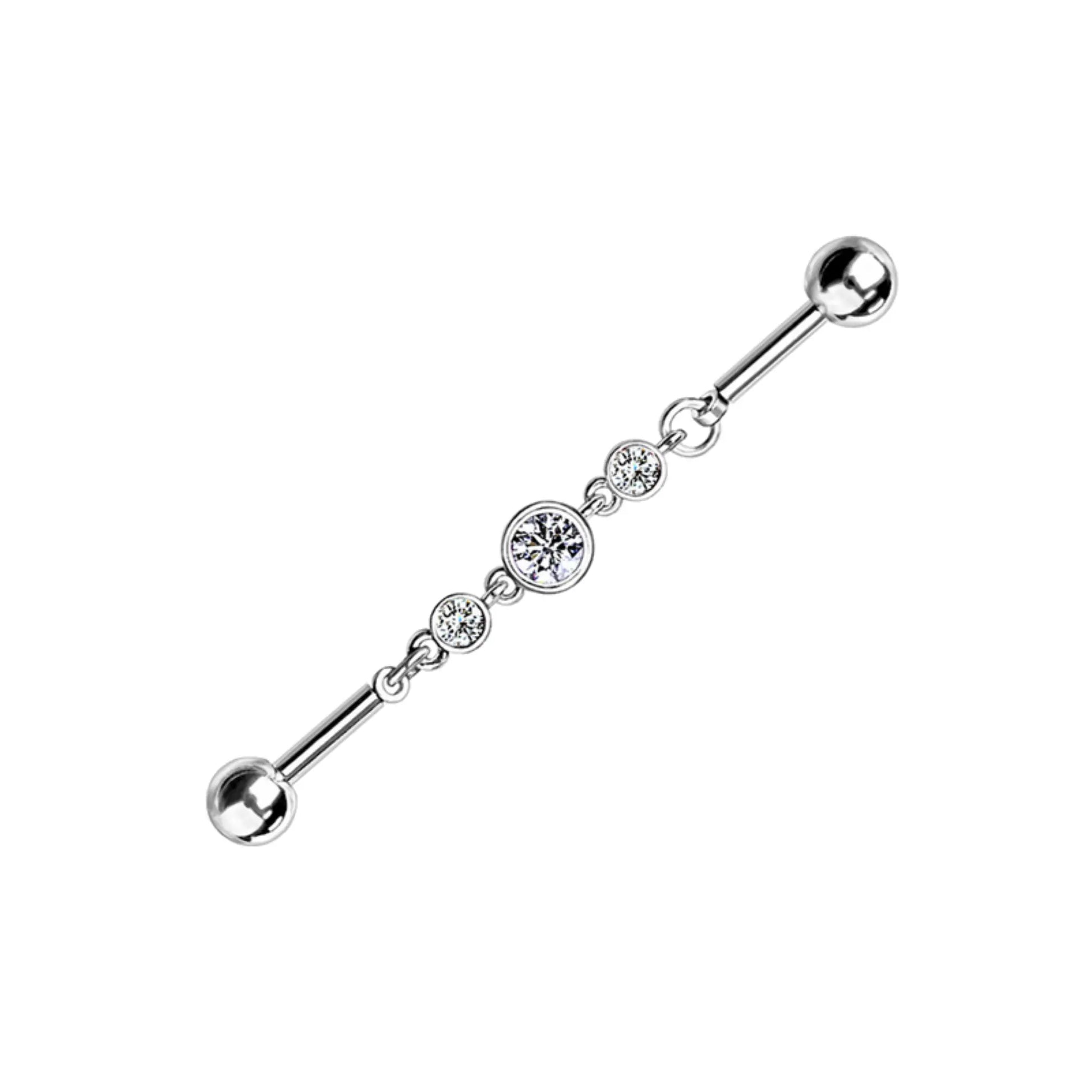Industrial Barbell Unique Piercing Cushionblue