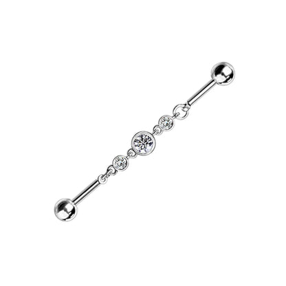 Industrial Barbell Unique Piercing Cushionblue
