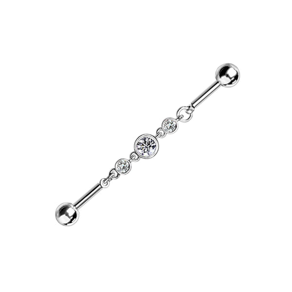 Industrial Barbell Unique Piercing Cushionblue