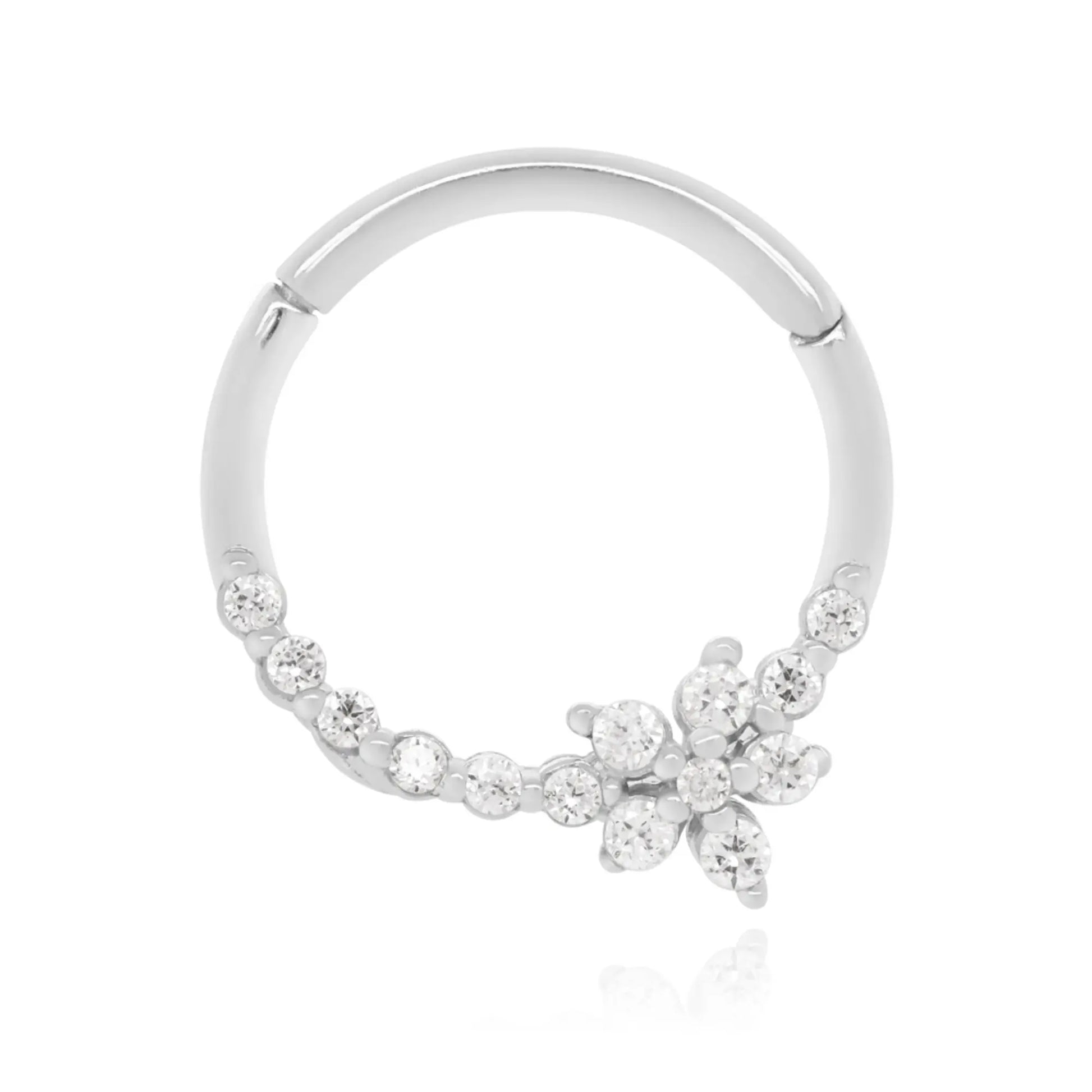 Flower Clicker Septum Piercing Cushionblue
