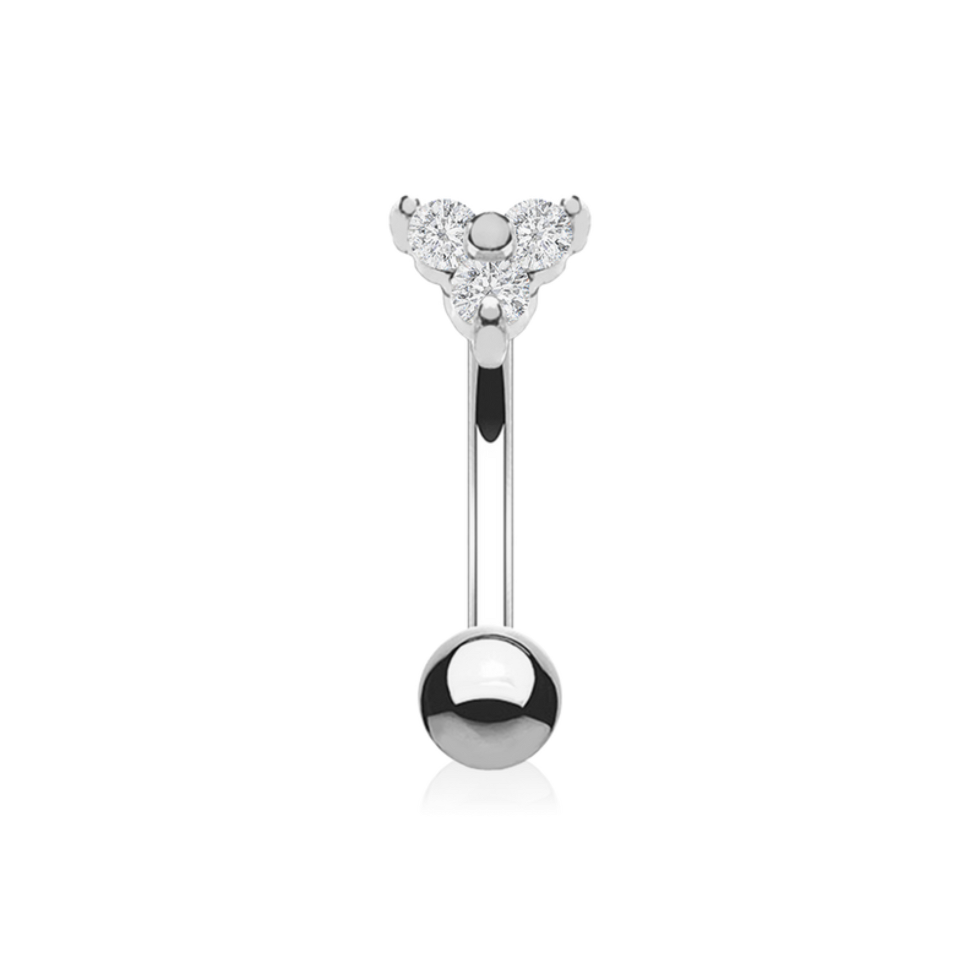 14K Solid Gold Rook Piercing Cushionblue