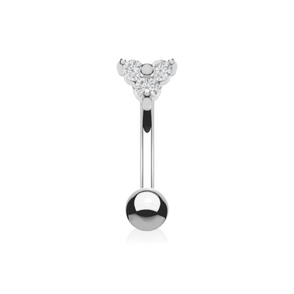 14K Solid Gold Rook Piercing Cushionblue