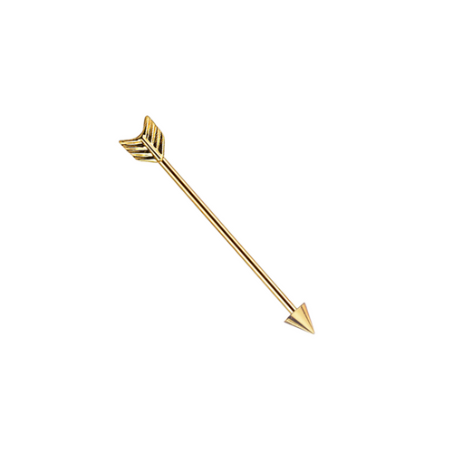 Gold Arrow Industrial Barbell Industrial Scaffold Barbell,14G (38mm). Cushionblue
