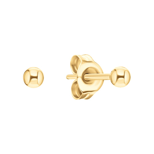 Plain Ball Round Stud Earring Cushionblue
