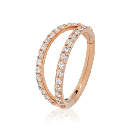 Double Open Stack Conch Ear Piercing Cushionblue