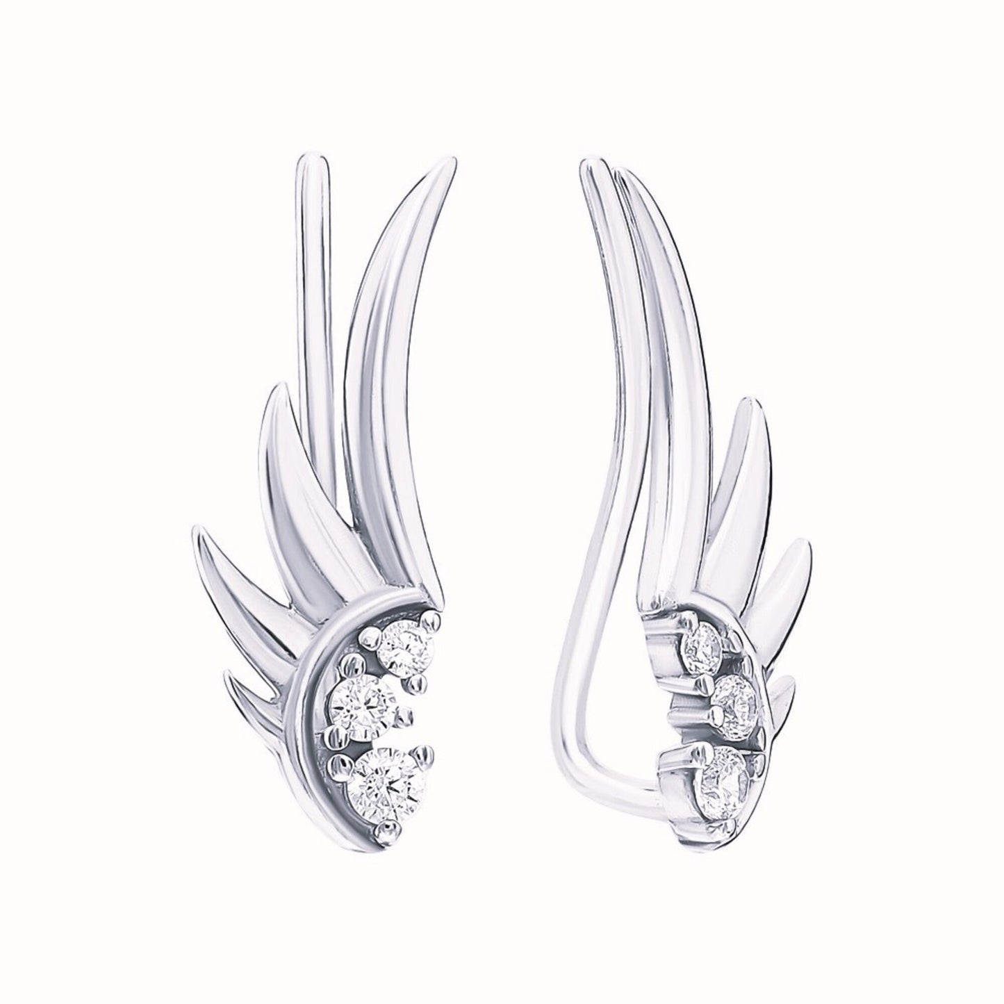 Angel Wing Earring Cuff Cushionblue
