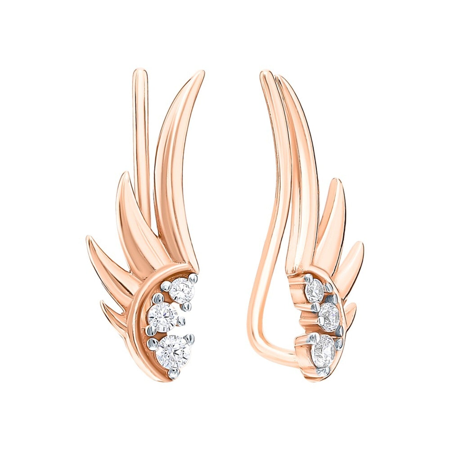 Angel Wing Earring Cuff Cushionblue