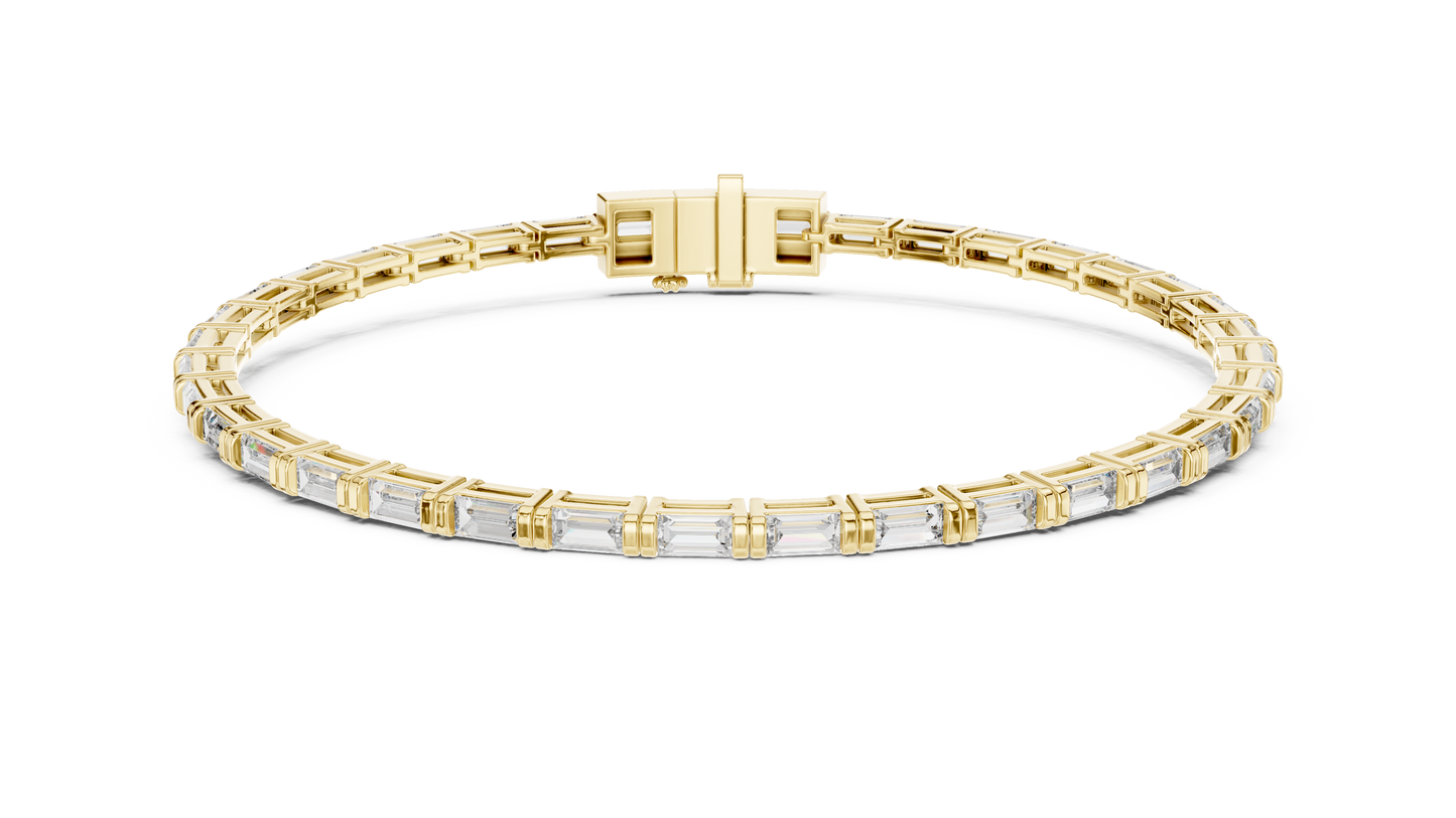 Baguette Diamond Tennis Bracelet in 14K Gold