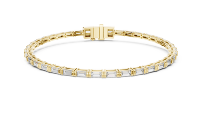 Baguette Diamond Tennis Bracelet in 14K Gold