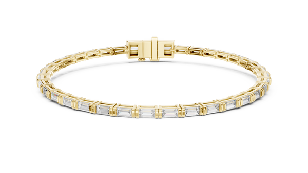 Baguette Diamond Tennis Bracelet in 14K Gold