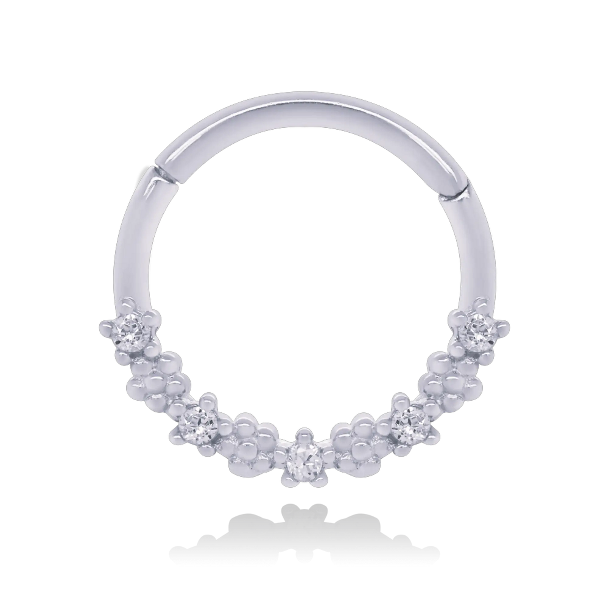 Round Helix Clicker Hoop, Cartilage Hoop Cushionblue