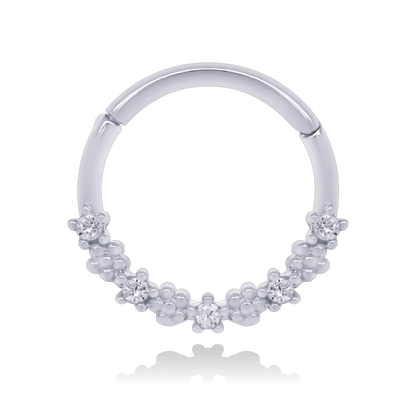 Round Helix Clicker Hoop, Cartilage Hoop Cushionblue