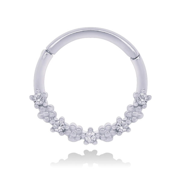 Round Helix Clicker Hoop, Cartilage Hoop Cushionblue