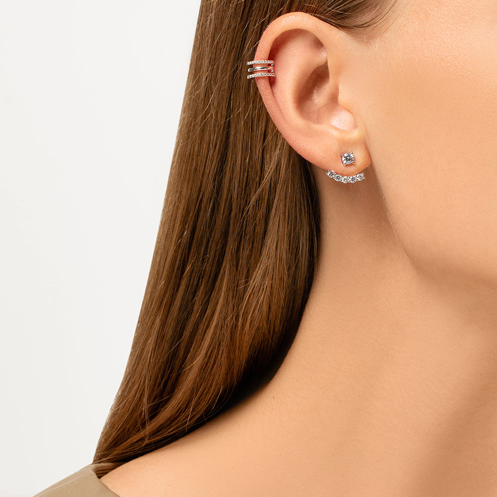 14K Gold Triple Wire Ear Cuff Earring Cushionblue
