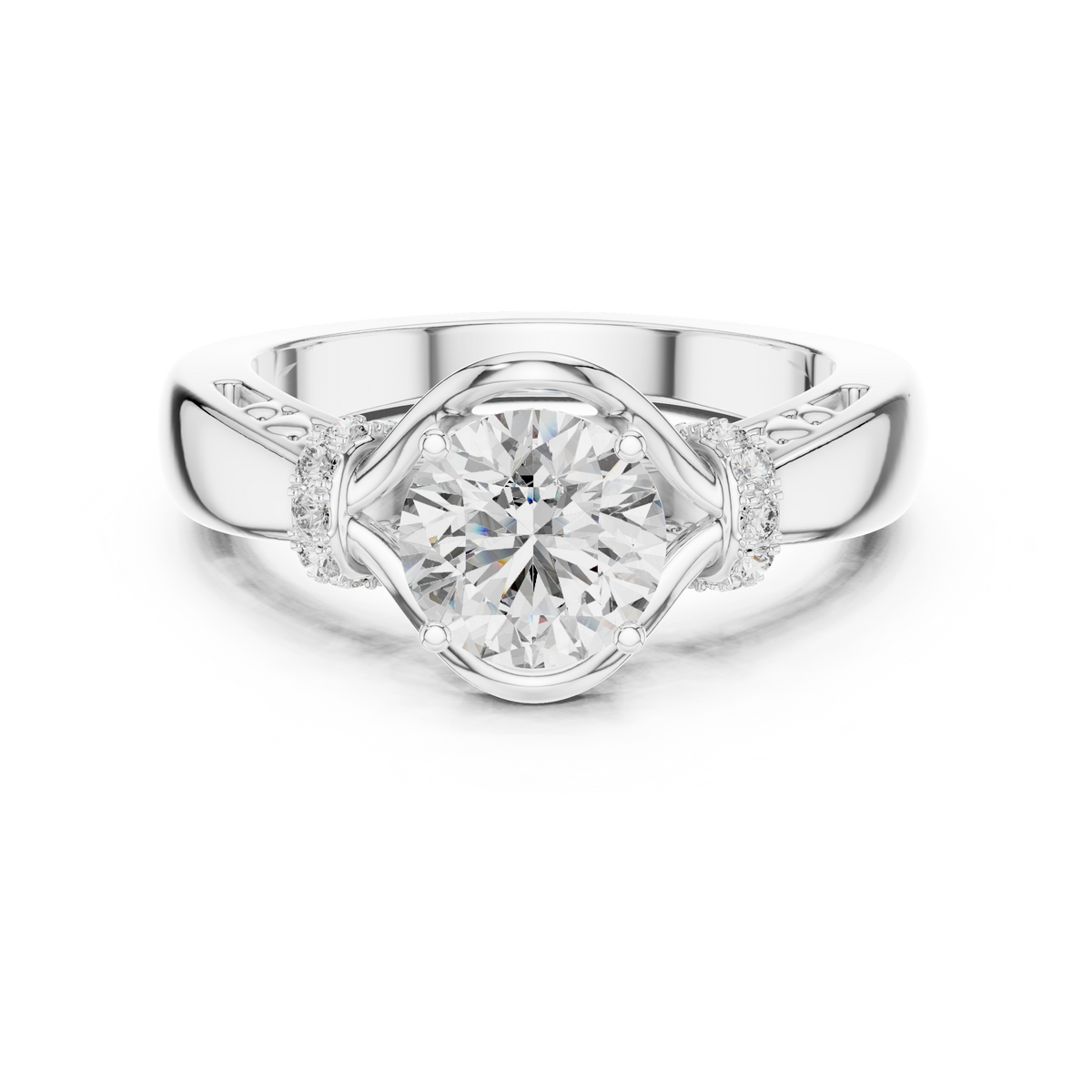 Diamond Ring in White Gold