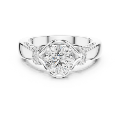 Diamond Ring in White Gold