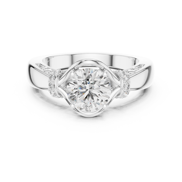 Diamond Ring in White Gold