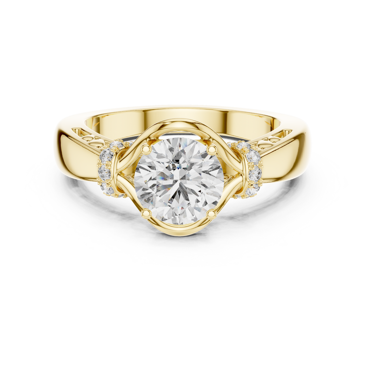 Diamond Ring in Yellow Gold