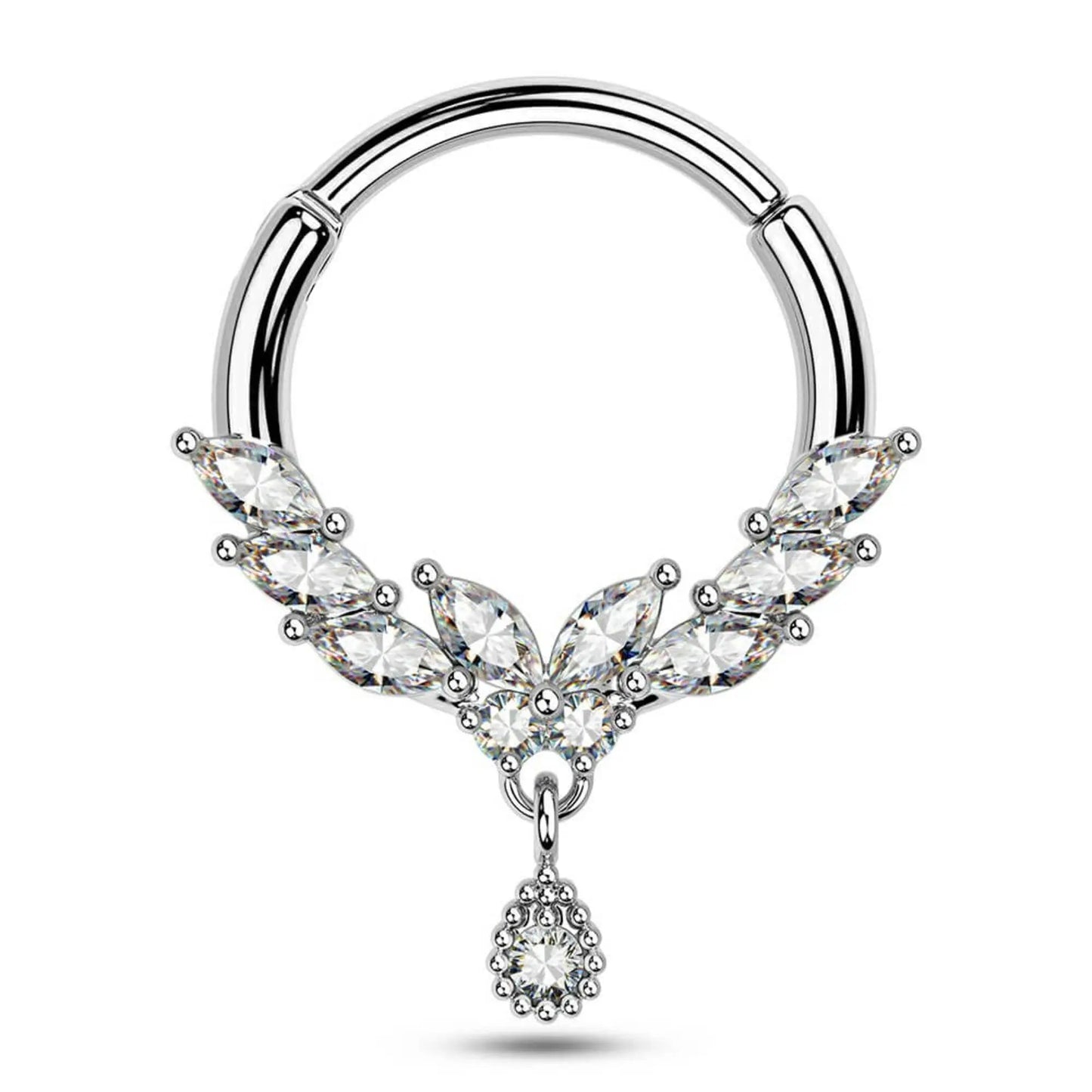 Dangle Septum Ring Cushionblue