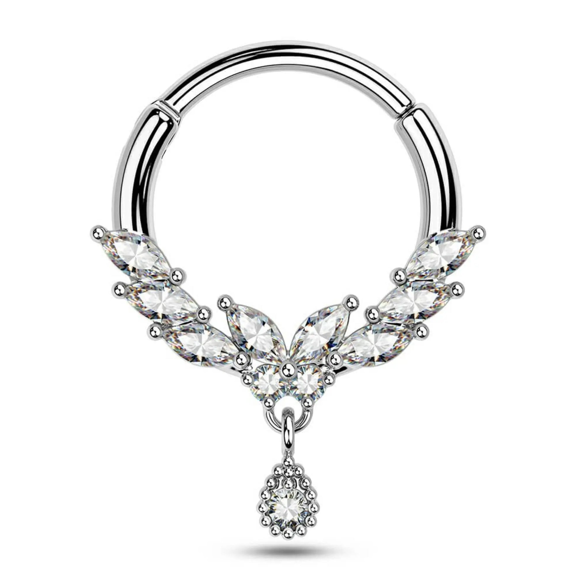 Dangle Septum Ring Cushionblue