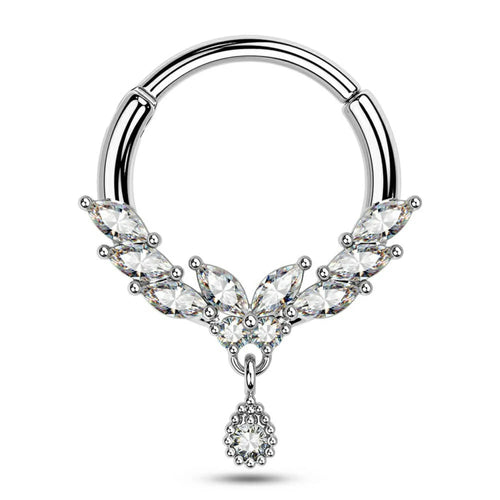 Dangle Septum Ring Cushionblue