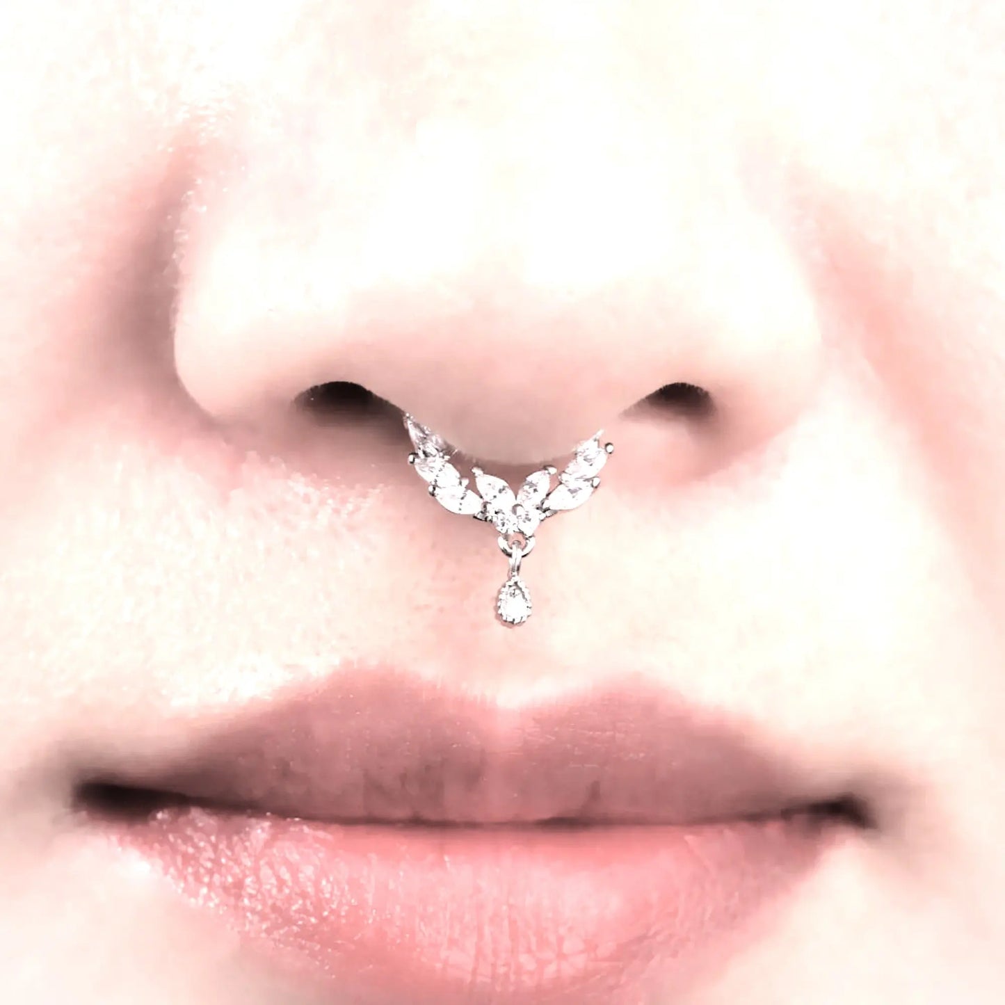 Dangle Septum Ring Cushionblue