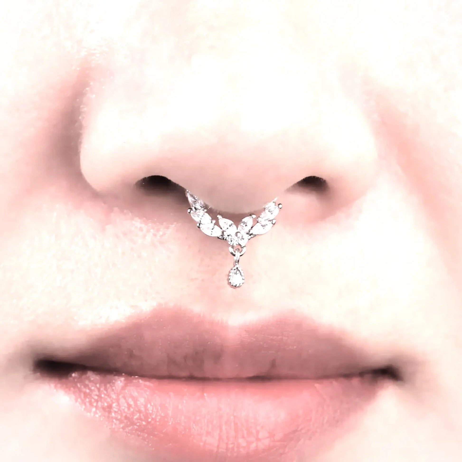 Dangle Septum Ring Cushionblue