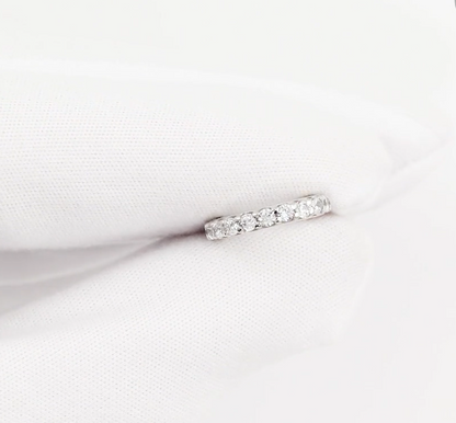 14k Gold Diamond(0.07ct) Ear Cuff, Single Line Wrap Cuff, Conch Earring. Cushionblue