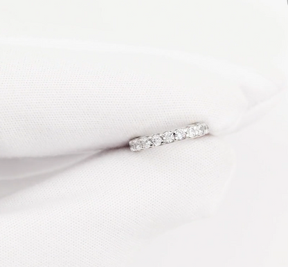 14k Gold Diamond(0.07ct) Ear Cuff, Single Line Wrap Cuff, Conch Earring. Cushionblue