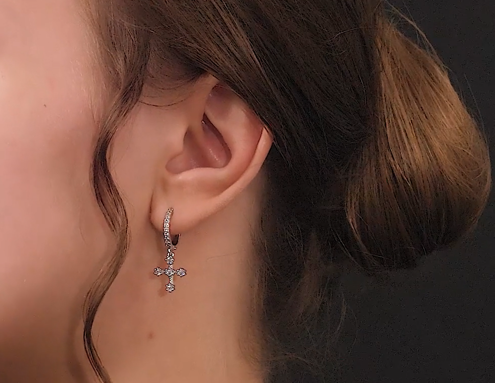 14K Gold Daith Piercing Ring | Clicker Hoop for Septum, Conch, Cartilage, Tragus, Nose | Mother’s Day Gift for Her. Cushionblue
