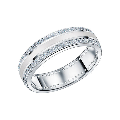 Enamel Diamond Ring, Custom Ring Cushionblue