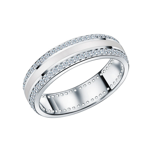 Enamel Diamond Ring, Custom Ring Cushionblue