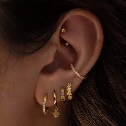 Cartilage Helix Rook Hoop Cushionblue