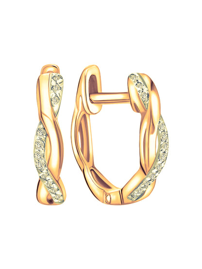 Diamond Huggie Hoop Earrings Cushionblue