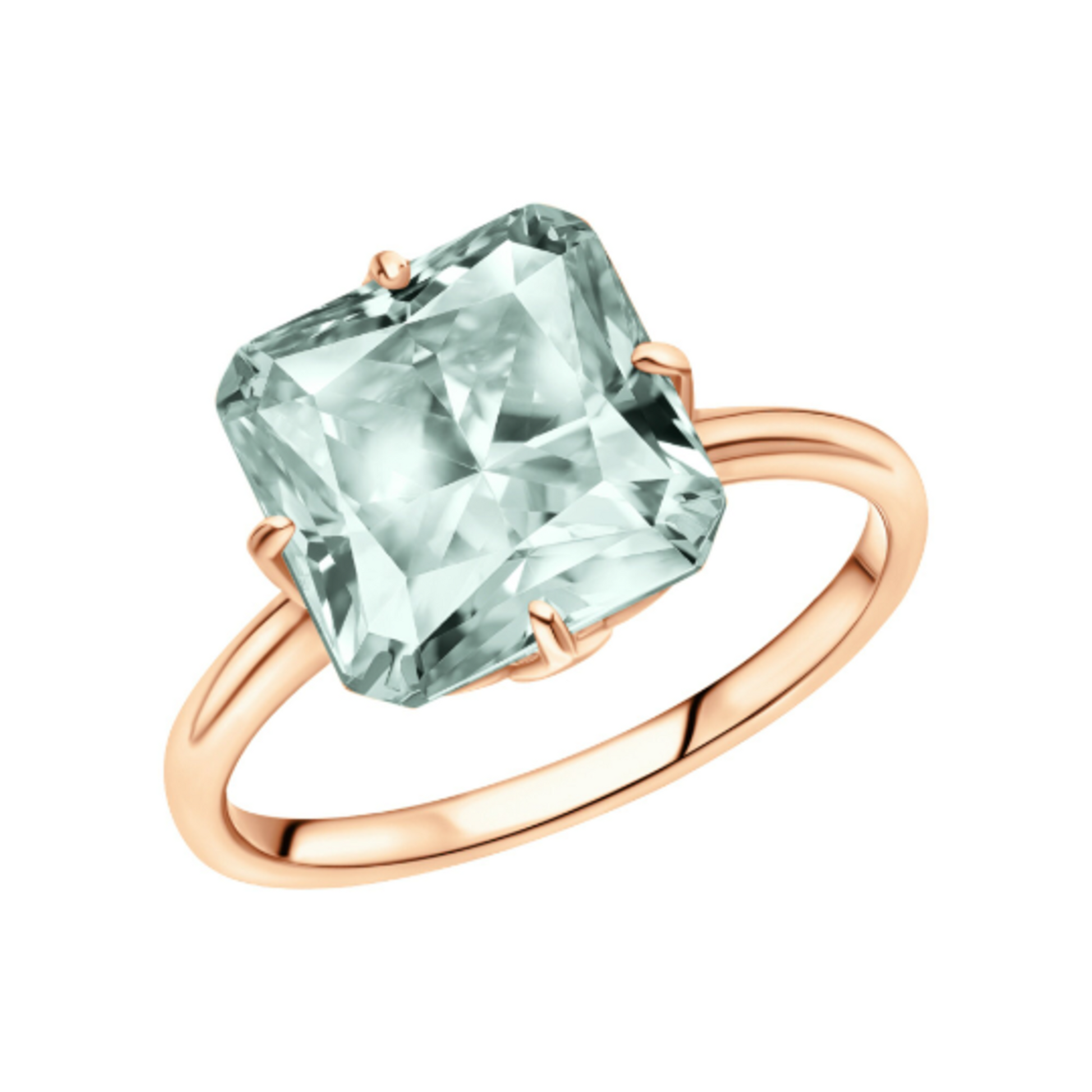 14k Gold Gemstone Statement Ring Cushionblue