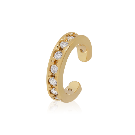 14k Gold Diamond Ear Cuff Cushionblue