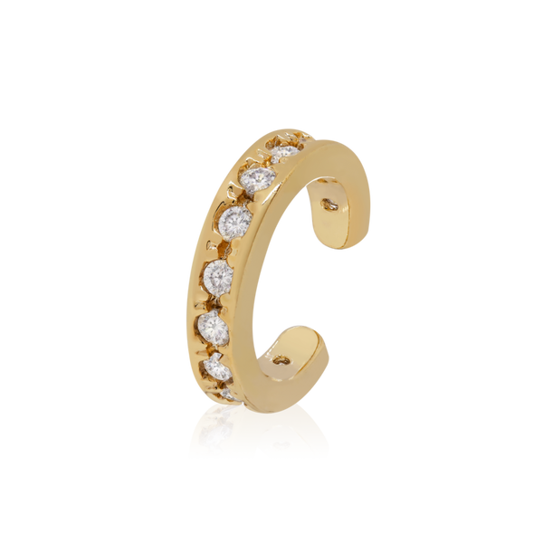 14k Gold Diamond Ear Cuff Cushionblue