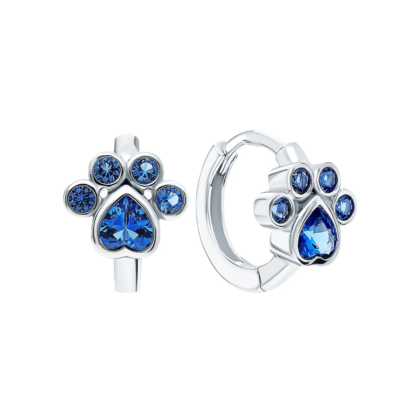 Cute Paw Apatite Gemstone Earring Cushionblue