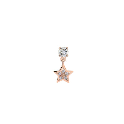 14K Gold Star Stud Earring | Tiny Star Drop Earring | Cartilage Helix Piercing | Ear Climber Jewelry | Gift For Her. Cushionblue