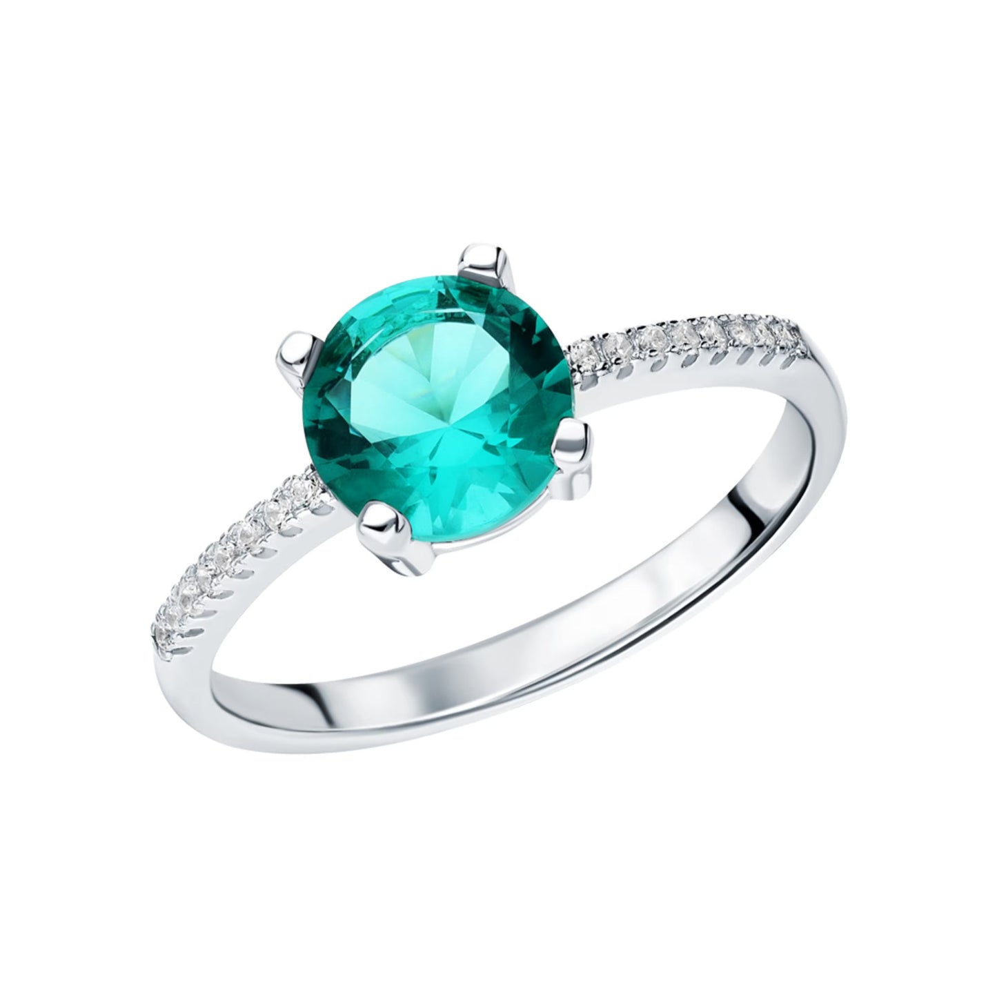 14k Gold Paraiba Tourmaline Ring Cushionblue