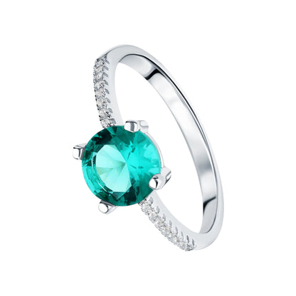 14k Gold Paraiba Tourmaline Ring Cushionblue