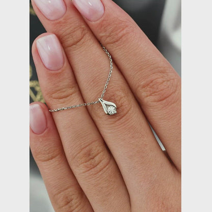 White Gold pendant necklace Diamonds