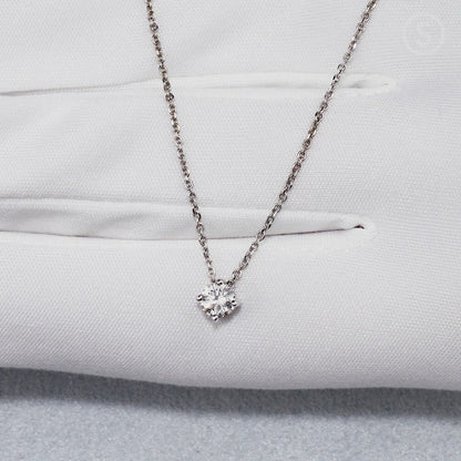 Single Diamond White Gold necklace Diamond