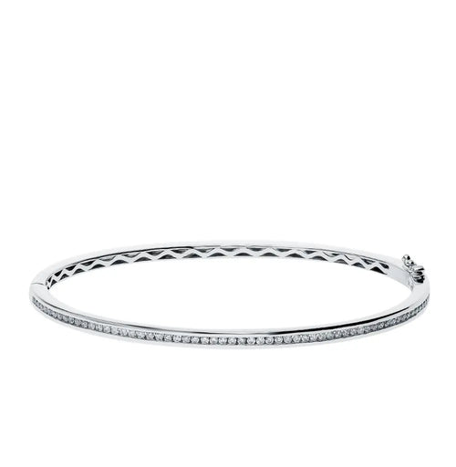 White Gold Tennis Bracelets in 10K (0.59tcw) - cushionblue